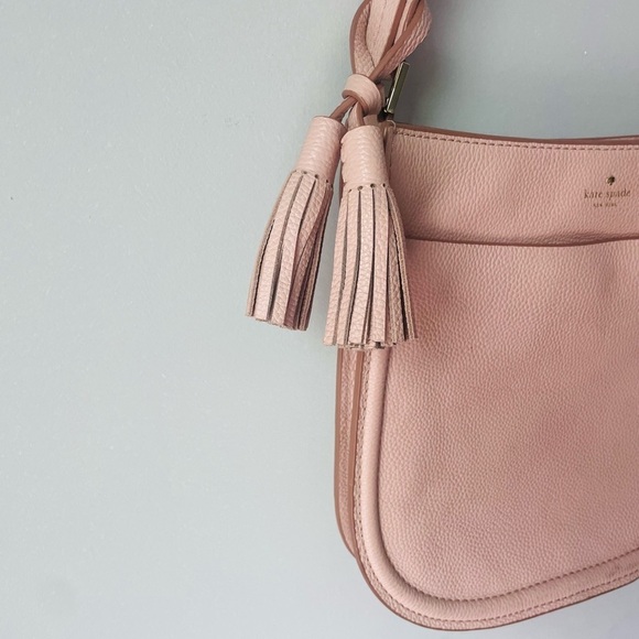 Kate Spade Orchard Street Hemsley Pink and Cream Crossbody Bag with Tassel - Picture 3 of 9